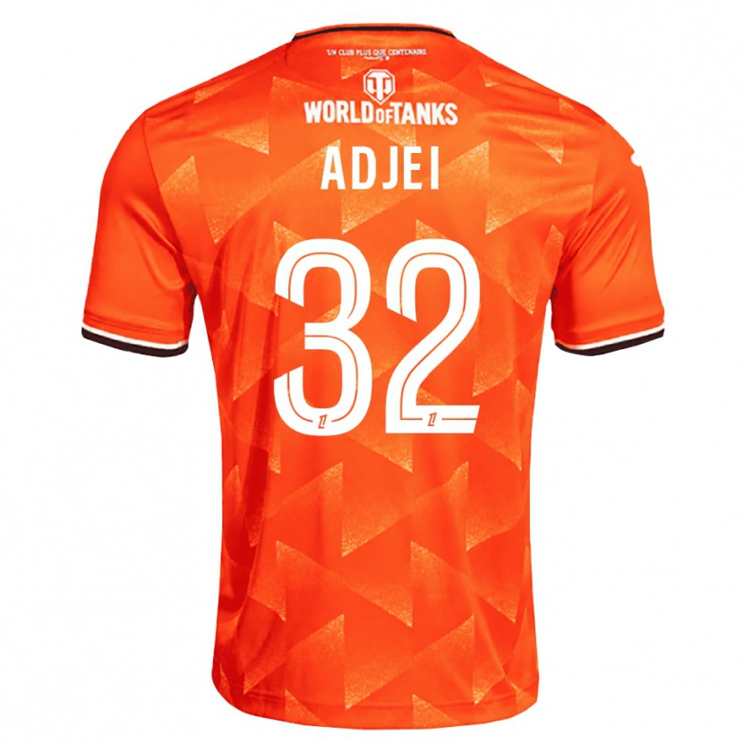 Danxen Mujer Camiseta Nathaniel Adjei #32 Naranja Blanco Negro 1ª Equipación 2026/27 La Camisa