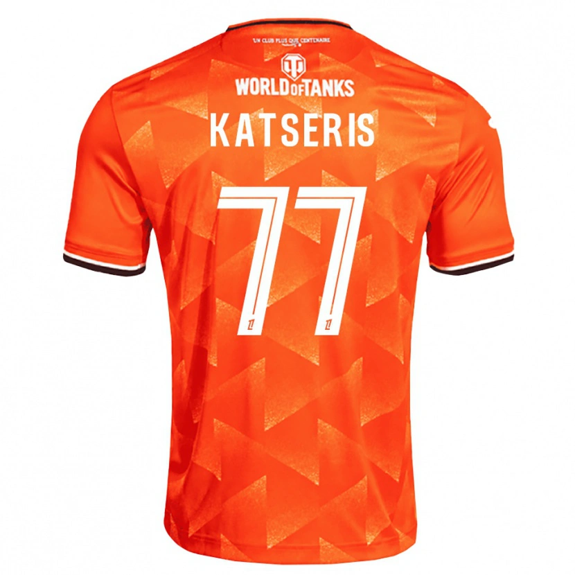 Danxen Mujer Camiseta Panos Katseris #77 Naranja Blanco Negro 1ª Equipación 2026/27 La Camisa