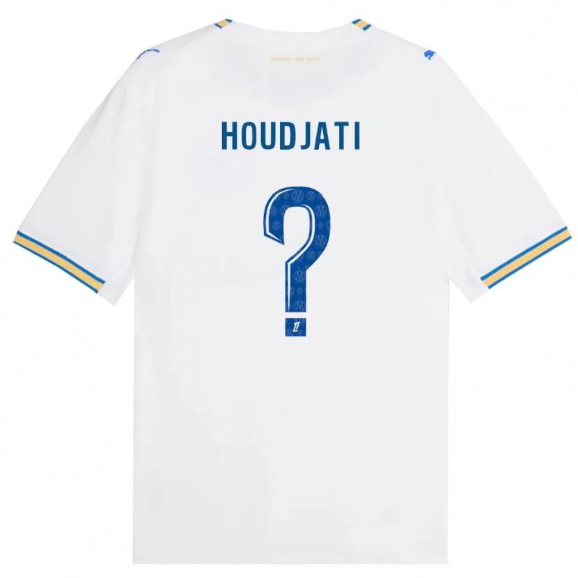 Danxen Mujer Camiseta Naïm Houdjati #0 Azul Lanzador Blanco 1ª Equipación 2026/27 La Camisa