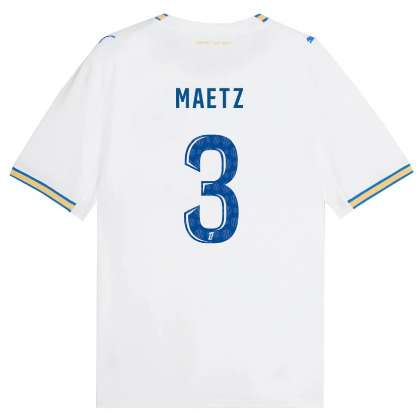 Danxen Mujer Camiseta Agathe Maetz #3 Azul Lanzador Blanco 1ª Equipación 2026/27 La Camisa