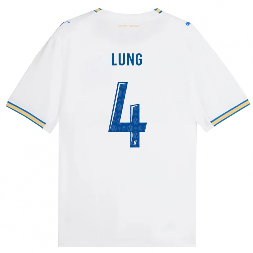 Danxen Mujer Camiseta Sacha Lung #4 Azul Lanzador Blanco 1ª Equipación 2026/27 La Camisa
