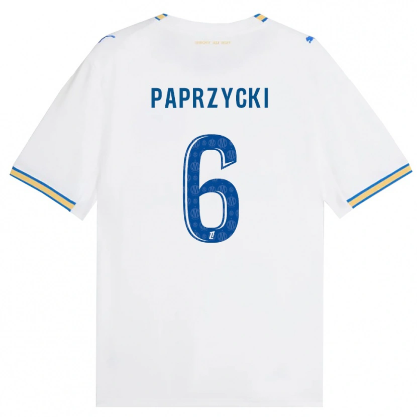 Danxen Mujer Camiseta Aurore Paprzycki #6 Azul Lanzador Blanco 1ª Equipación 2026/27 La Camisa