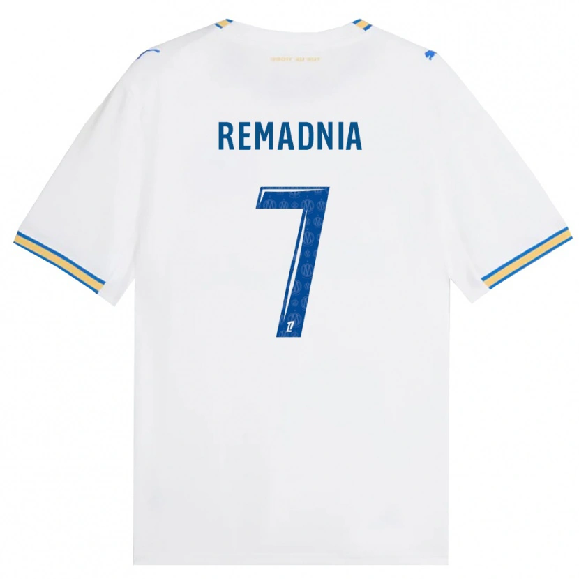 Danxen Mujer Camiseta Saïd Remadnia #7 Azul Lanzador Blanco 1ª Equipación 2026/27 La Camisa