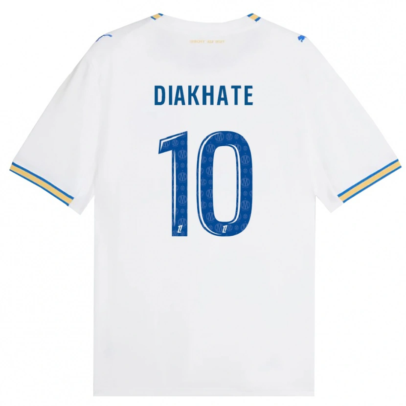 Danxen Mujer Camiseta Ndeye Awa Diakhaté #10 Azul Lanzador Blanco 1ª Equipación 2026/27 La Camisa