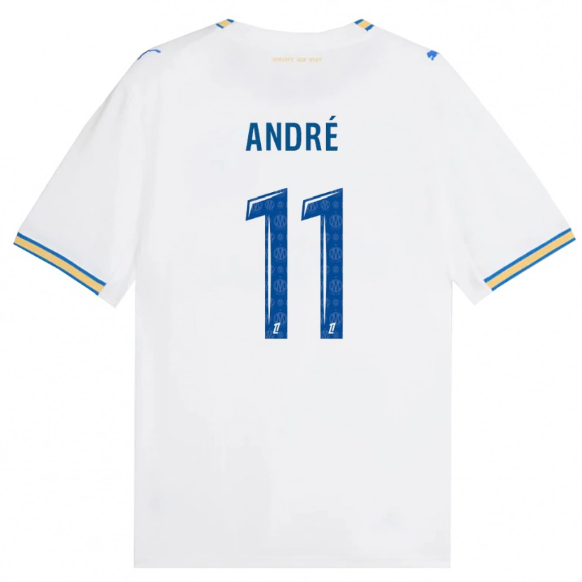 Danxen Mujer Camiseta Kalvin André #11 Azul Lanzador Blanco 1ª Equipación 2026/27 La Camisa