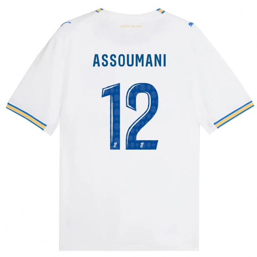 Danxen Mujer Camiseta Saïfi Assoumani #12 Azul Lanzador Blanco 1ª Equipación 2026/27 La Camisa