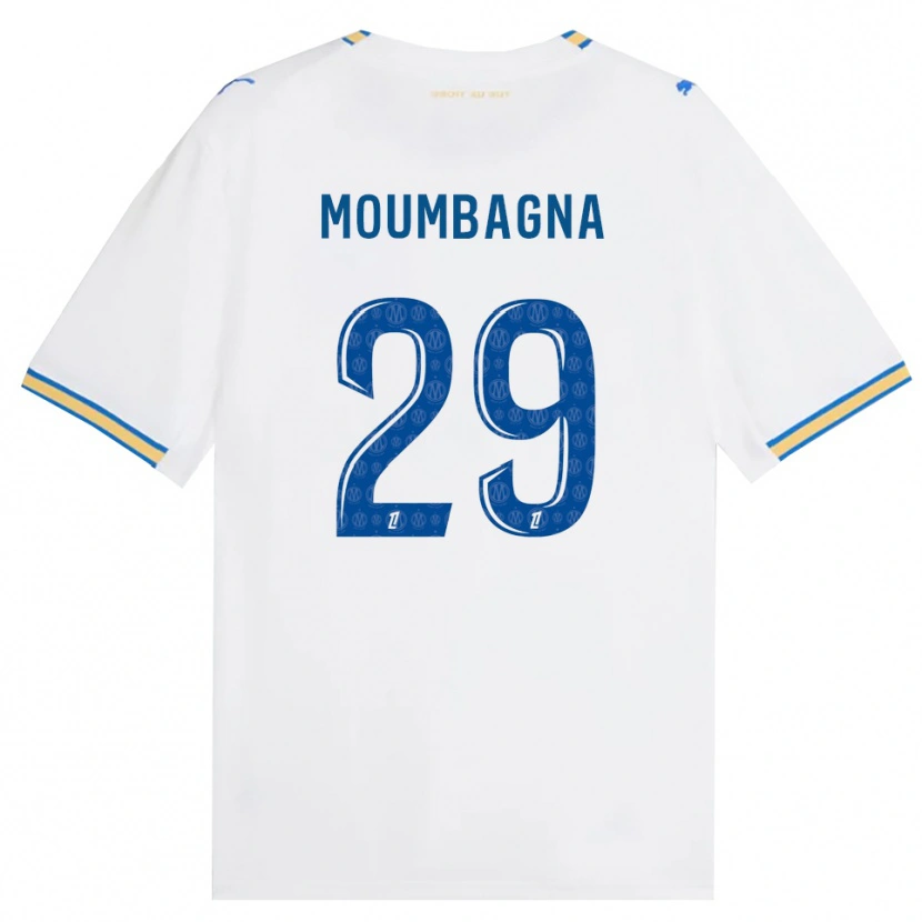 Danxen Mujer Camiseta Faris Moumbagna #29 Azul Lanzador Blanco 1ª Equipación 2026/27 La Camisa