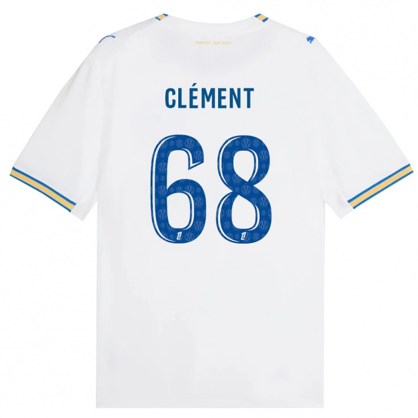 Danxen Mujer Camiseta Mathis Clément #68 Azul Lanzador Blanco 1ª Equipación 2026/27 La Camisa