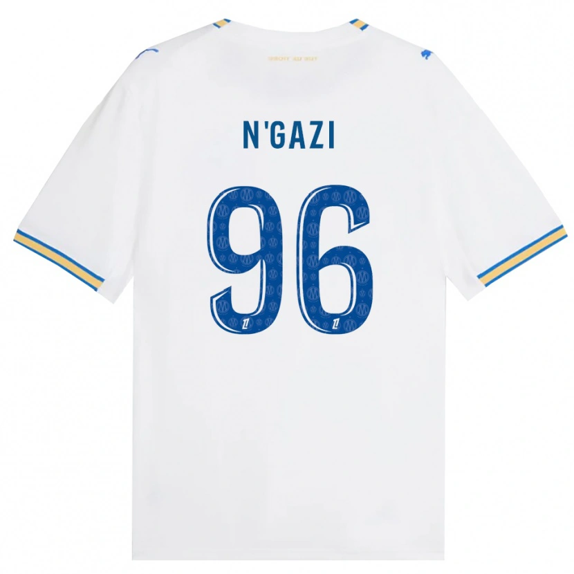 Danxen Mujer Camiseta Chloé N'gazi #96 Azul Lanzador Blanco 1ª Equipación 2026/27 La Camisa