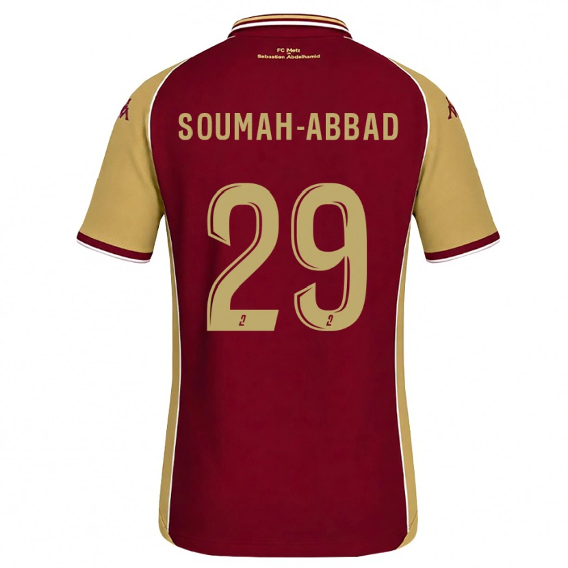 Danxen Mujer Camiseta Édouard Soumah-Abbad #29 Dorado Rojo Oscuro 1ª Equipación 2026/27 La Camisa