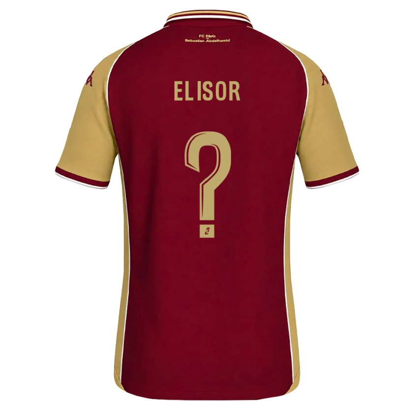 Danxen Mujer Camiseta Simon Elisor #0 Dorado Rojo Oscuro 1ª Equipación 2026/27 La Camisa