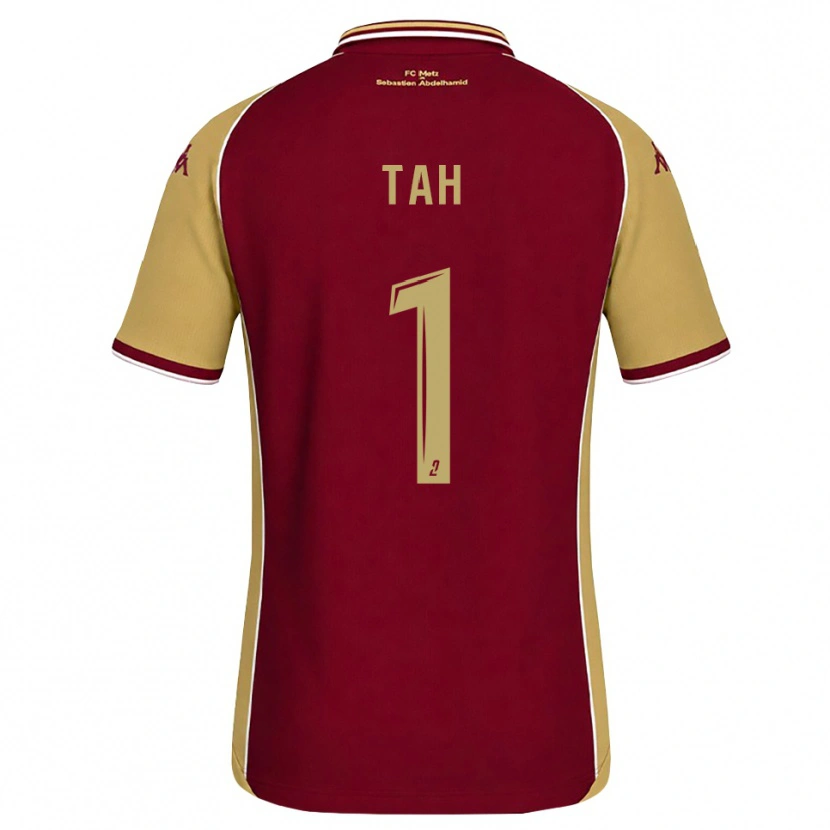 Danxen Mujer Camiseta Béonaho Tah #1 Dorado Rojo Oscuro 1ª Equipación 2026/27 La Camisa