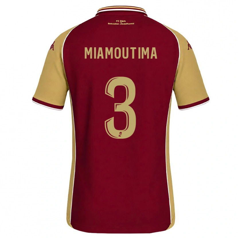 Danxen Mujer Camiseta Harly-James Miamoutima #3 Dorado Rojo Oscuro 1ª Equipación 2026/27 La Camisa