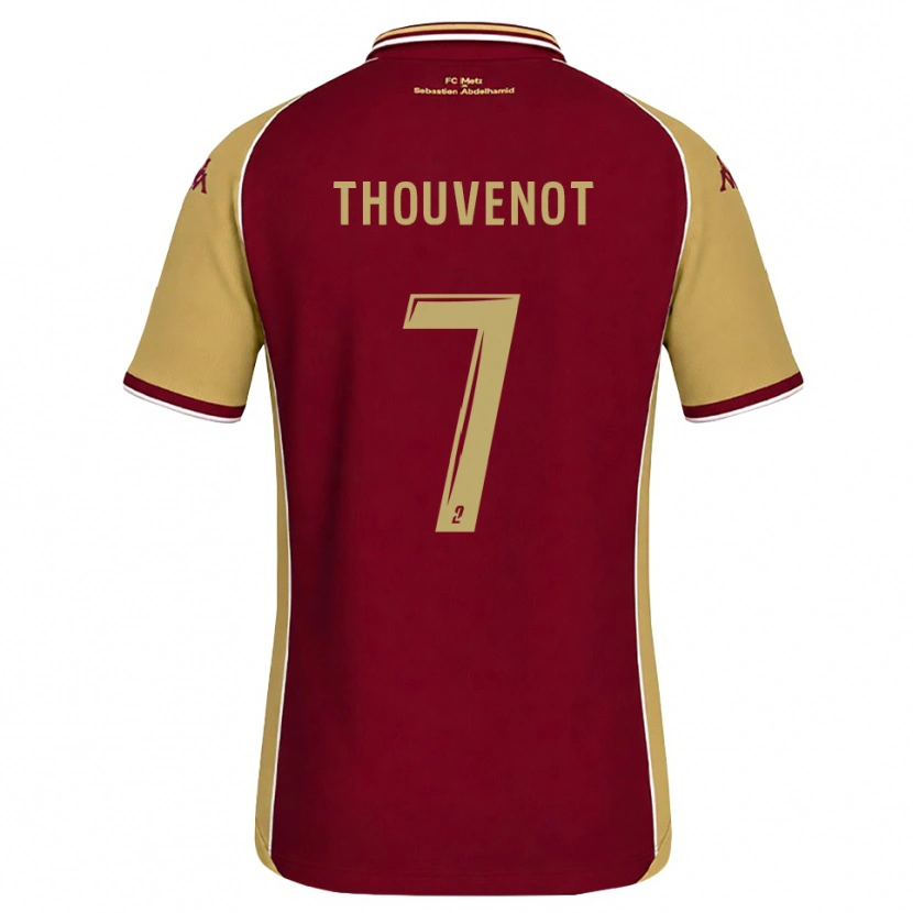 Danxen Mujer Camiseta Jules Thouvenot #7 Dorado Rojo Oscuro 1ª Equipación 2026/27 La Camisa