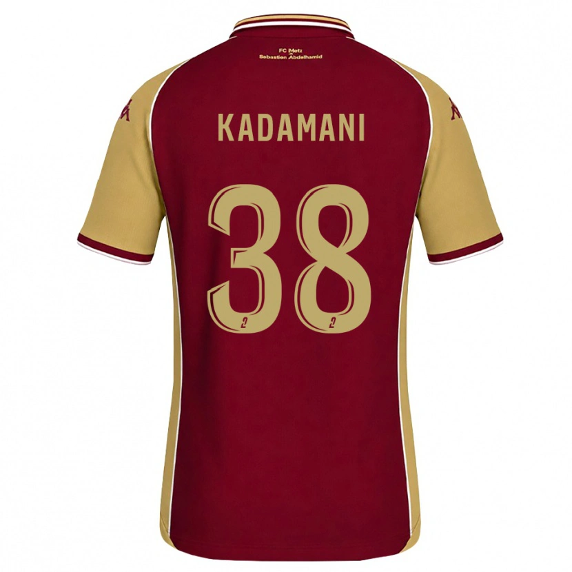 Danxen Mujer Camiseta Hamza Kadamani #38 Dorado Rojo Oscuro 1ª Equipación 2026/27 La Camisa