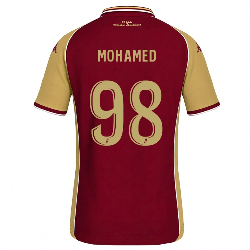 Danxen Mujer Camiseta Idris Mohamed #98 Dorado Rojo Oscuro 1ª Equipación 2026/27 La Camisa