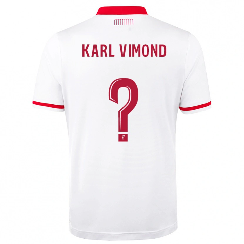 Danxen Mujer Camiseta Dany Karl Vimond #0 Rojo Blanco 1ª Equipación 2026/27 La Camisa