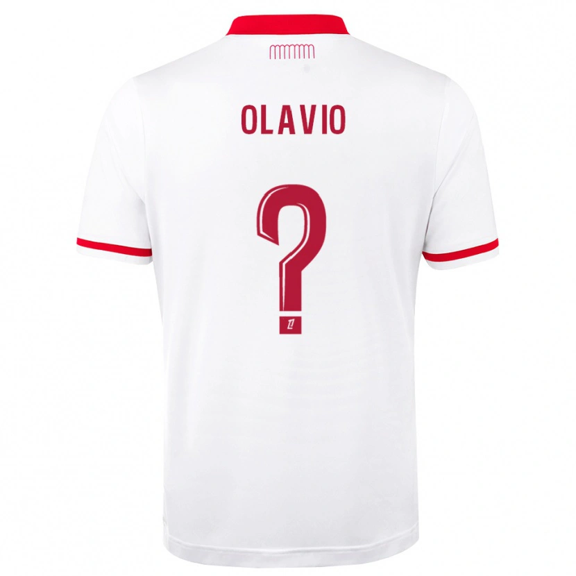 Danxen Mujer Camiseta Olavio Joel Afonso Mendes #0 Rojo Blanco 1ª Equipación 2026/27 La Camisa