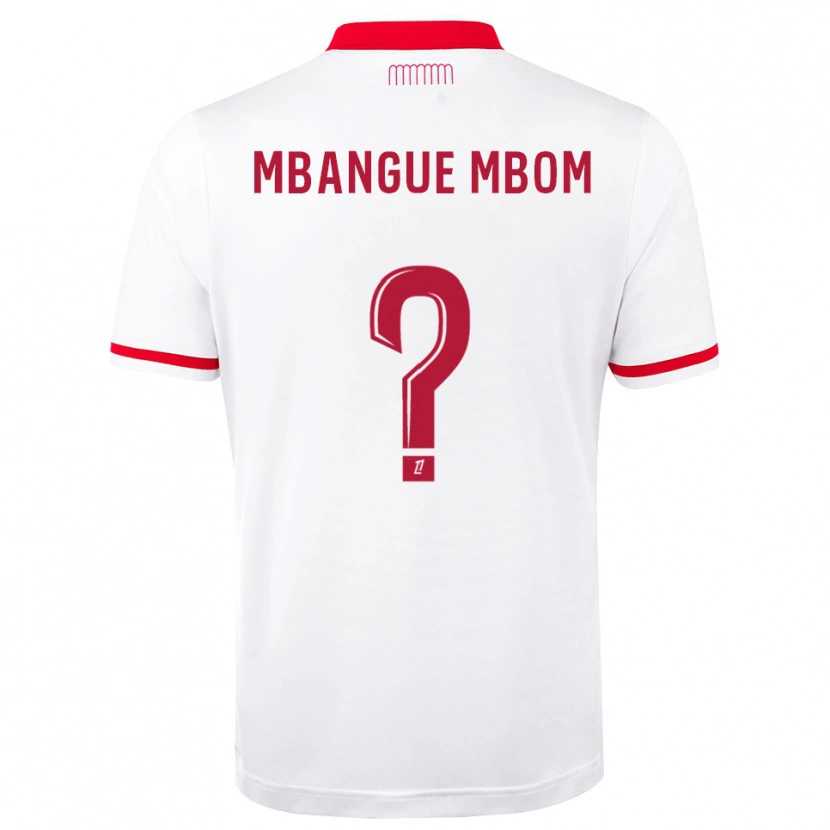 Danxen Mujer Camiseta Enzo Mbangue Mbom #0 Rojo Blanco 1ª Equipación 2026/27 La Camisa