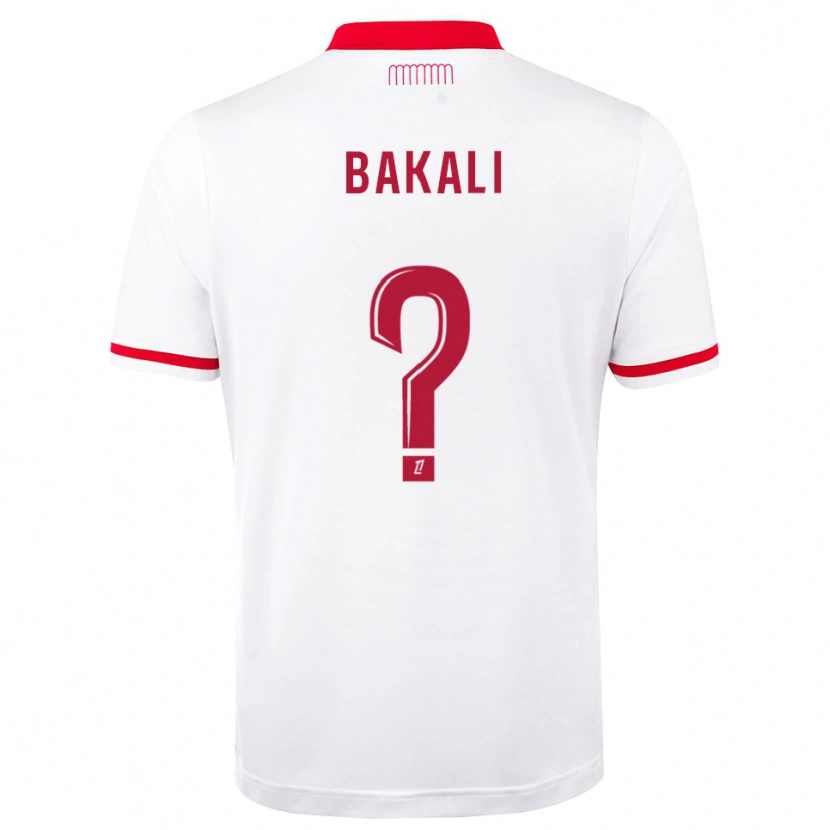 Danxen Mujer Camiseta Jonathan Bakali #0 Rojo Blanco 1ª Equipación 2026/27 La Camisa