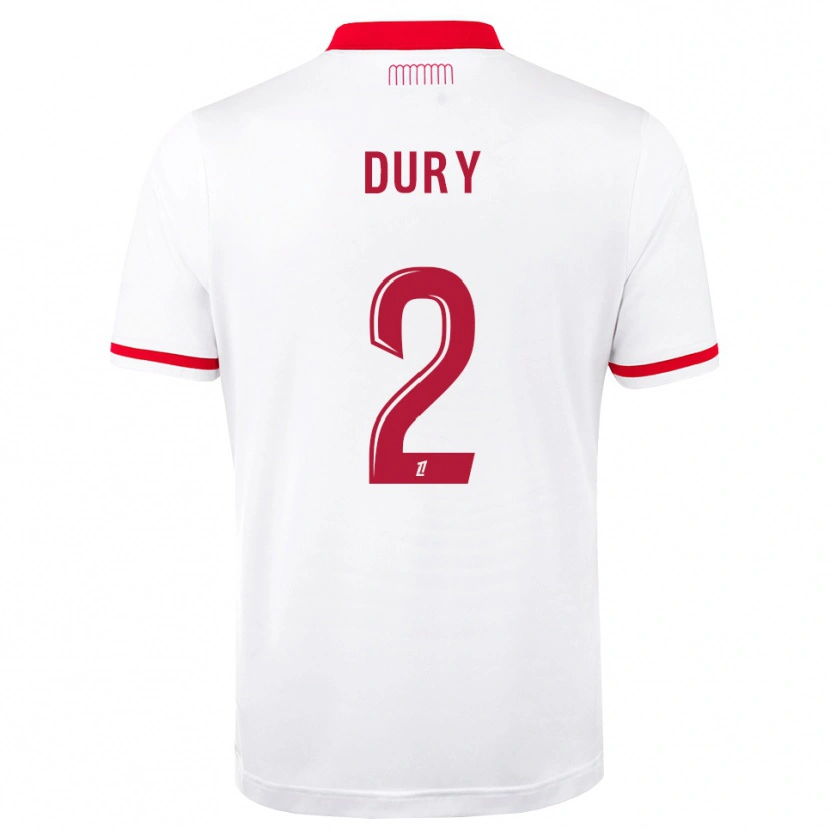 Danxen Mujer Camiseta Eloan Dury #2 Rojo Blanco 1ª Equipación 2026/27 La Camisa
