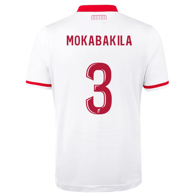 Danxen Mujer Camiseta Nick Mokabakila #3 Rojo Blanco 1ª Equipación 2026/27 La Camisa