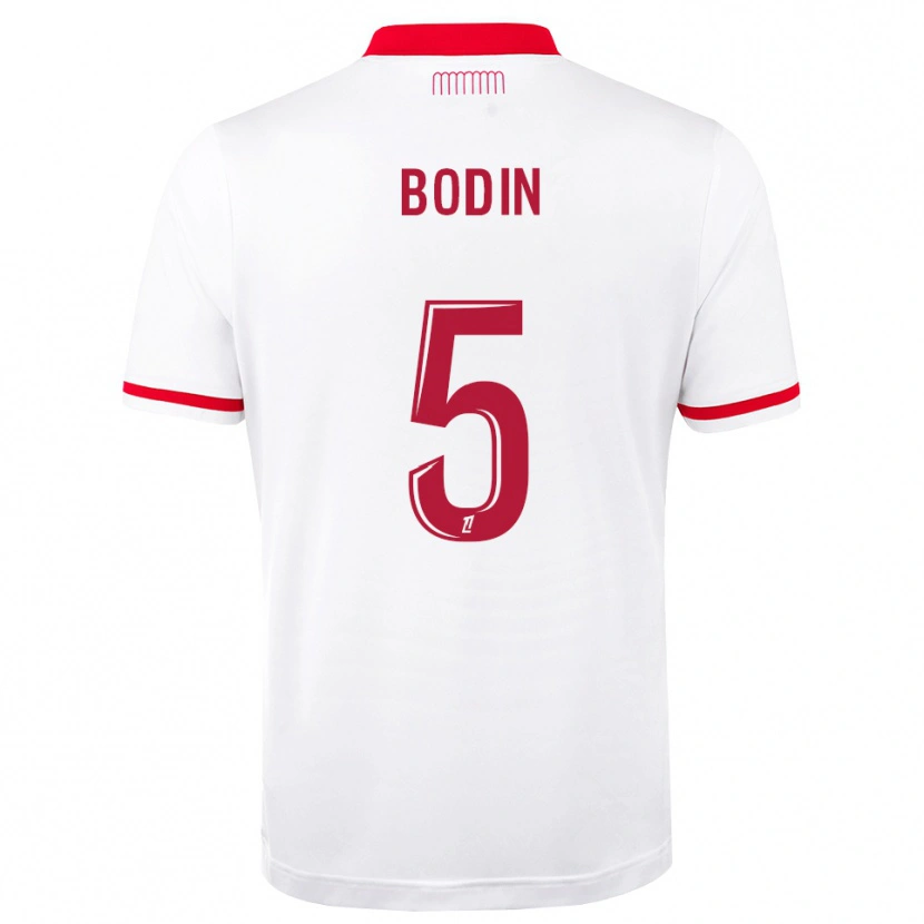 Danxen Mujer Camiseta Hugo Bodin #5 Rojo Blanco 1ª Equipación 2026/27 La Camisa