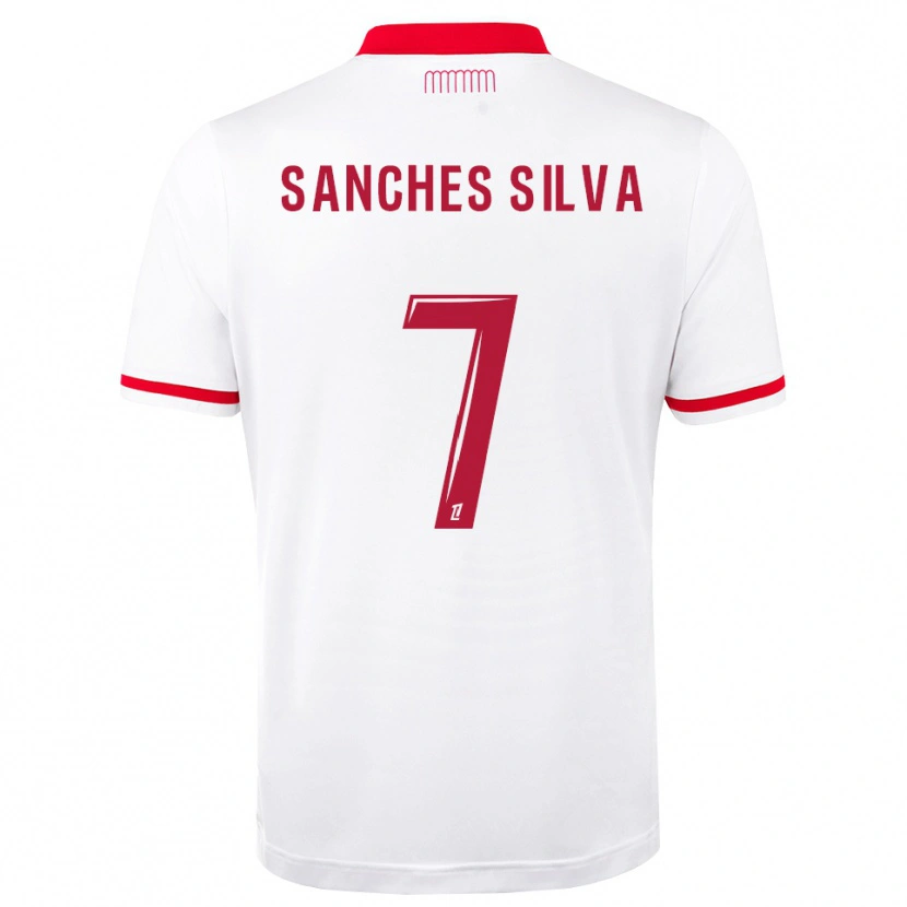 Danxen Mujer Camiseta Jordy Sanches Silva #7 Rojo Blanco 1ª Equipación 2026/27 La Camisa