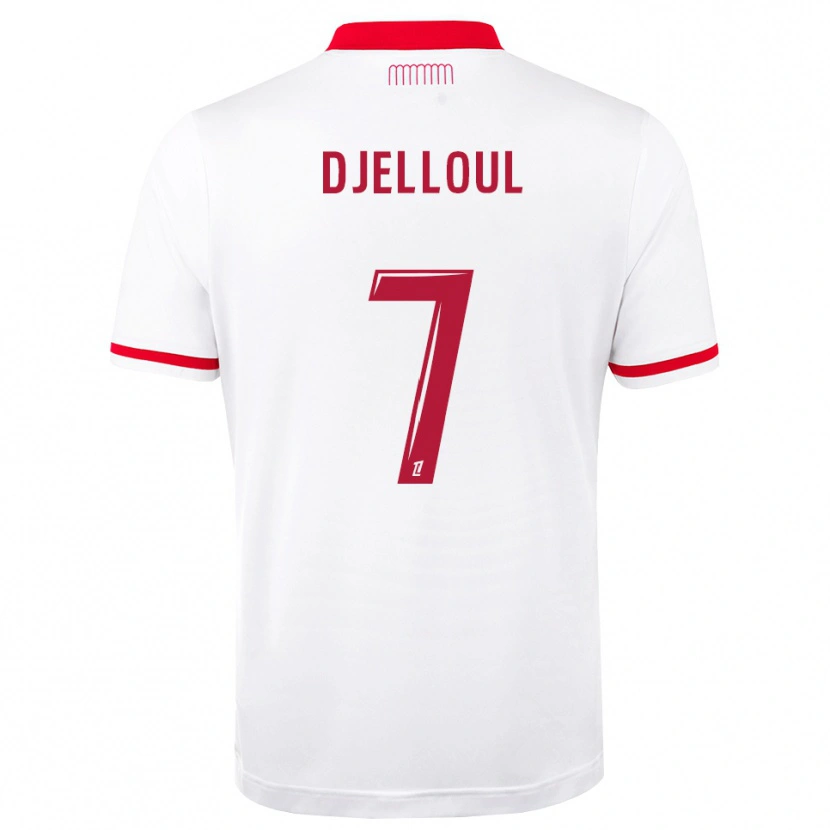 Danxen Mujer Camiseta Jassim Djelloul #7 Rojo Blanco 1ª Equipación 2026/27 La Camisa