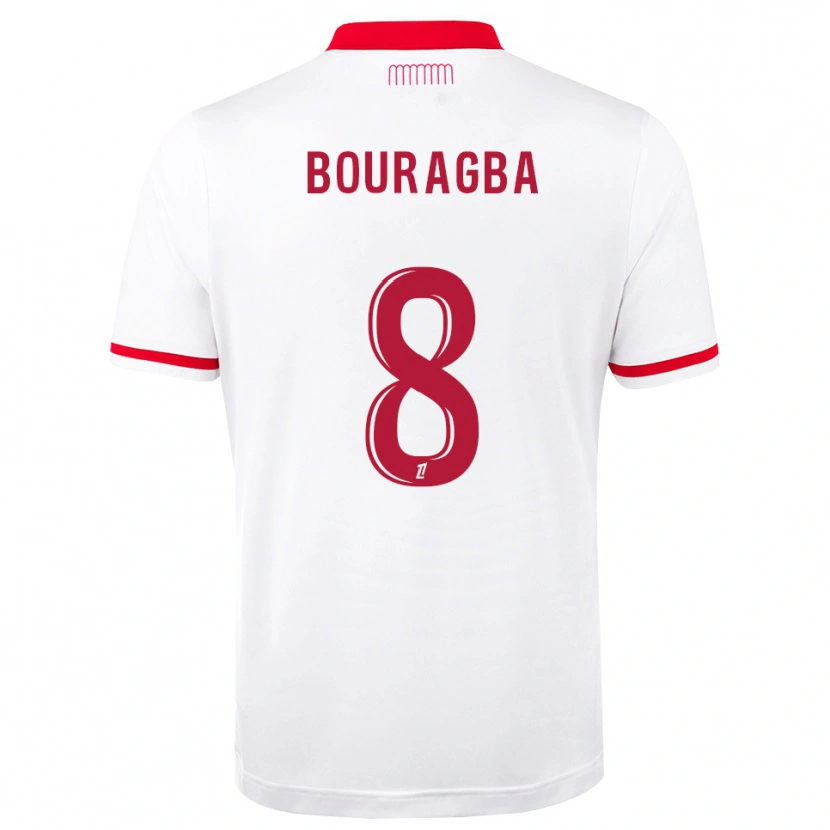Danxen Mujer Camiseta Ouanis Bouragba #8 Rojo Blanco 1ª Equipación 2026/27 La Camisa