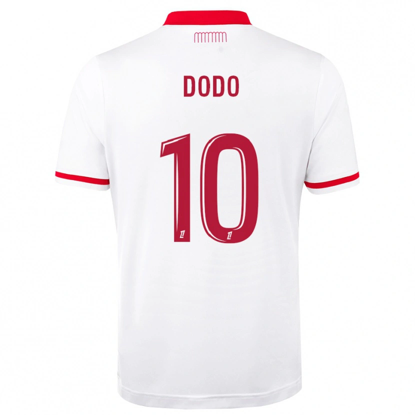 Danxen Mujer Camiseta Yannick Dodo #10 Rojo Blanco 1ª Equipación 2026/27 La Camisa
