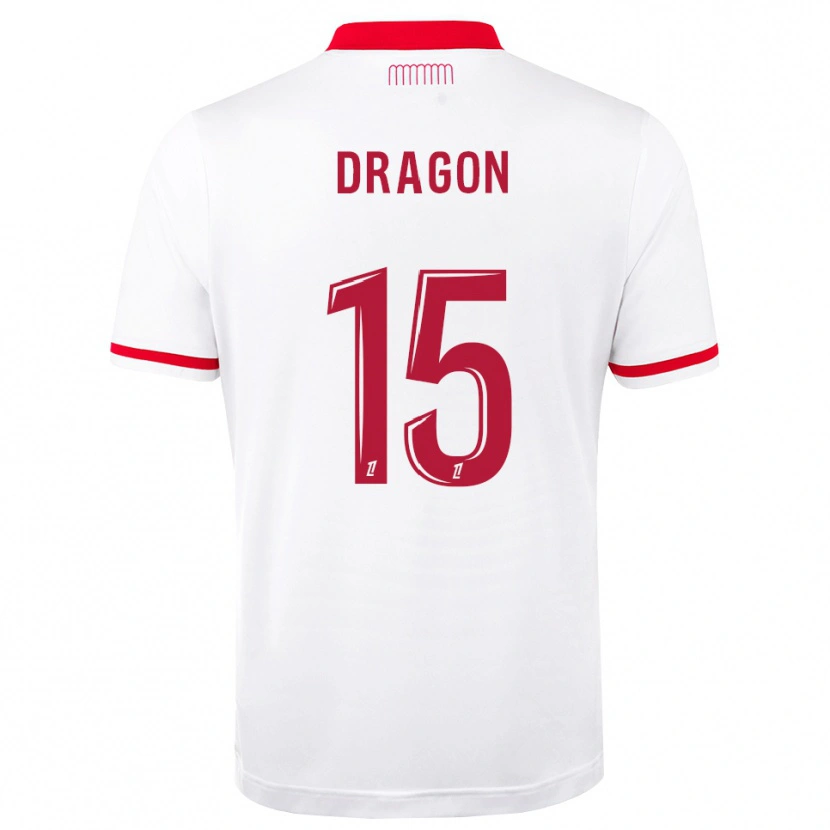 Danxen Mujer Camiseta Clément Dragon #15 Rojo Blanco 1ª Equipación 2026/27 La Camisa