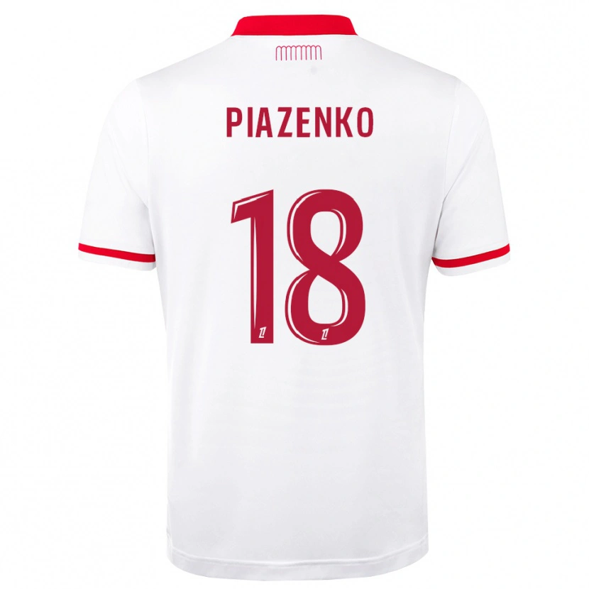 Danxen Mujer Camiseta Rodion Piazenko #18 Rojo Blanco 1ª Equipación 2026/27 La Camisa