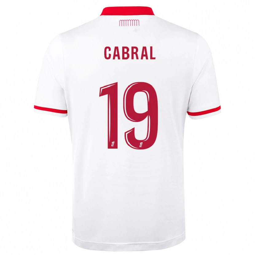 Danxen Mujer Camiseta Pape Cabral #19 Rojo Blanco 1ª Equipación 2026/27 La Camisa