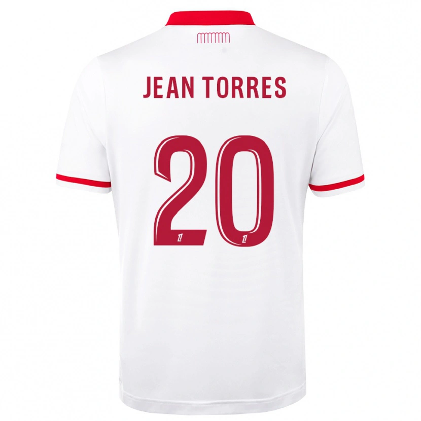 Danxen Mujer Camiseta Jean Torres #20 Rojo Blanco 1ª Equipación 2026/27 La Camisa