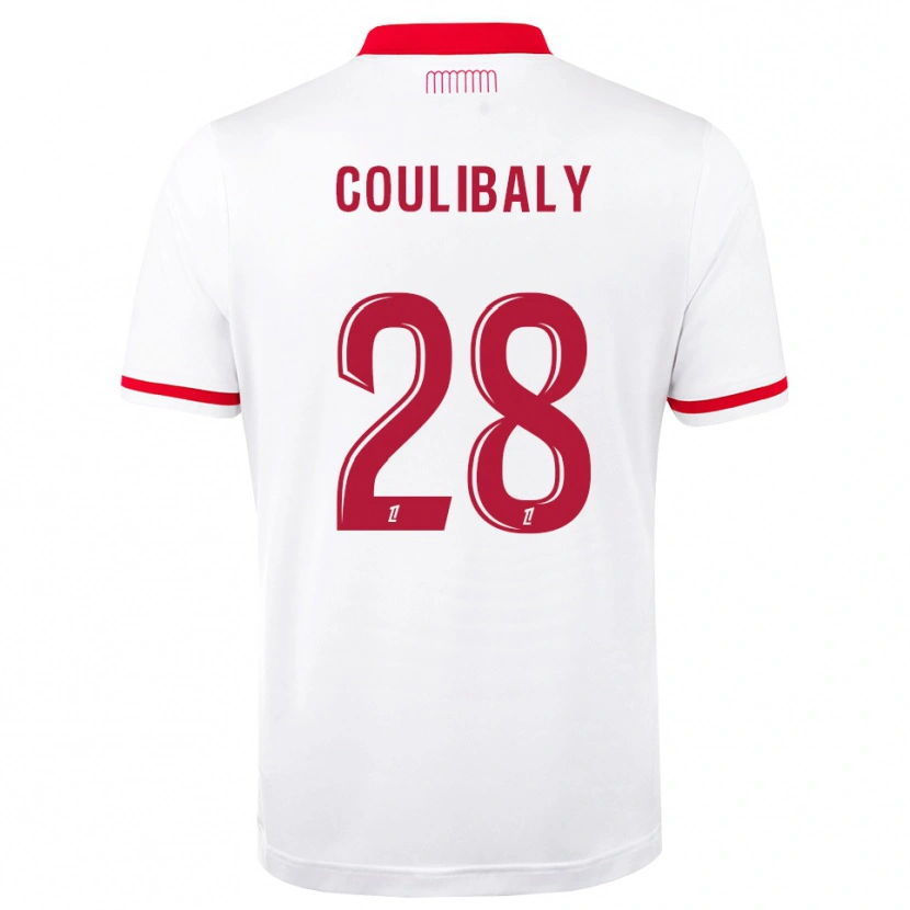 Danxen Mujer Camiseta Mamadou Coulibaly #28 Rojo Blanco 1ª Equipación 2026/27 La Camisa