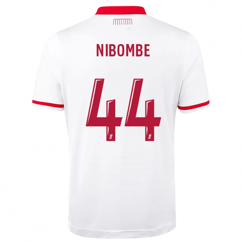 Danxen Mujer Camiseta Samuel Nibombe #44 Rojo Blanco 1ª Equipación 2026/27 La Camisa