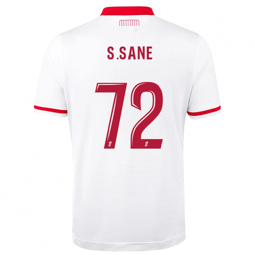 Danxen Mujer Camiseta Sadibou Sané #72 Rojo Blanco 1ª Equipación 2026/27 La Camisa