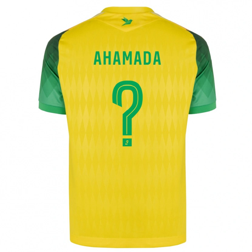 Danxen Mujer Camiseta Houssam Ahamada #0 Amarillo Verde Rojo 1ª Equipación 2026/27 La Camisa