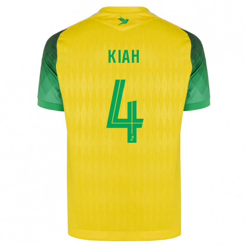 Danxen Mujer Camiseta Emmanuel Kiah #4 Amarillo Verde Rojo 1ª Equipación 2026/27 La Camisa