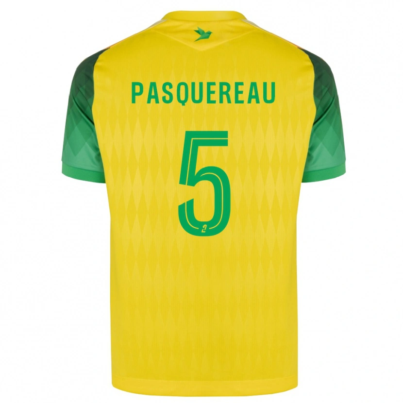 Danxen Mujer Camiseta Julie Pasquereau #5 Amarillo Verde Rojo 1ª Equipación 2026/27 La Camisa