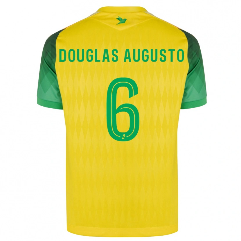 Danxen Mujer Camiseta Douglas Augusto #6 Amarillo Verde Rojo 1ª Equipación 2026/27 La Camisa