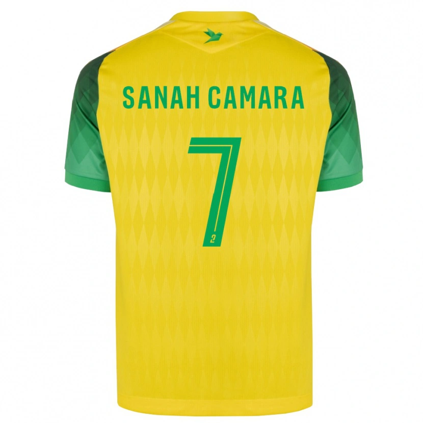 Danxen Mujer Camiseta Sanah Camara #7 Amarillo Verde Rojo 1ª Equipación 2026/27 La Camisa