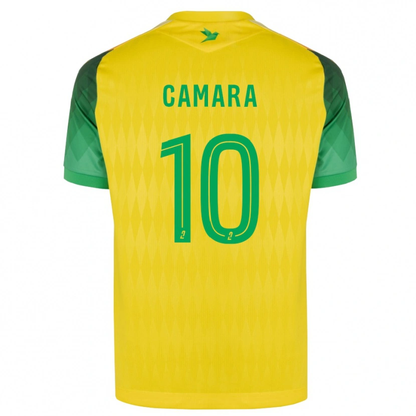 Danxen Mujer Camiseta Ibrahim Camara #10 Amarillo Verde Rojo 1ª Equipación 2026/27 La Camisa