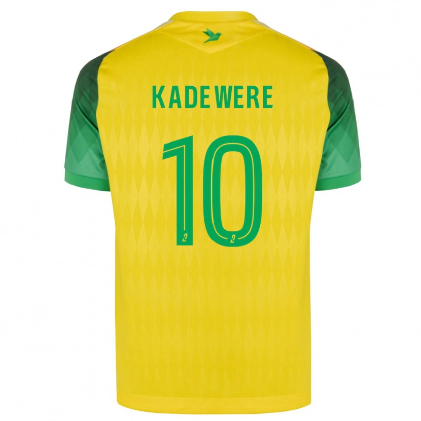 Danxen Mujer Camiseta Tino Kadewere #10 Amarillo Verde Rojo 1ª Equipación 2026/27 La Camisa