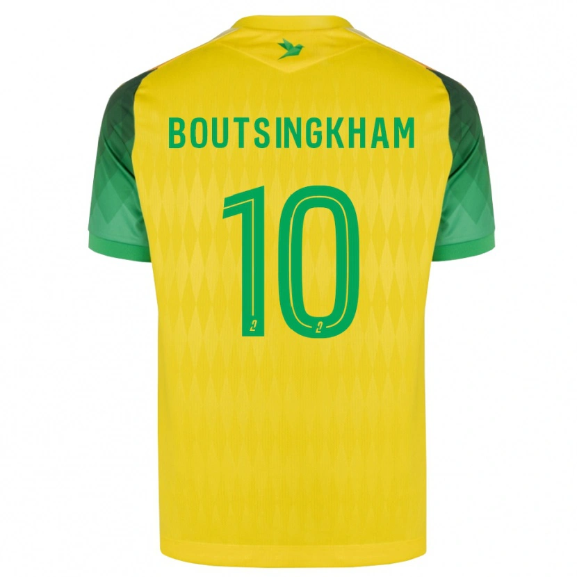 Danxen Mujer Camiseta Hugo Boutsingkham #10 Amarillo Verde Rojo 1ª Equipación 2026/27 La Camisa