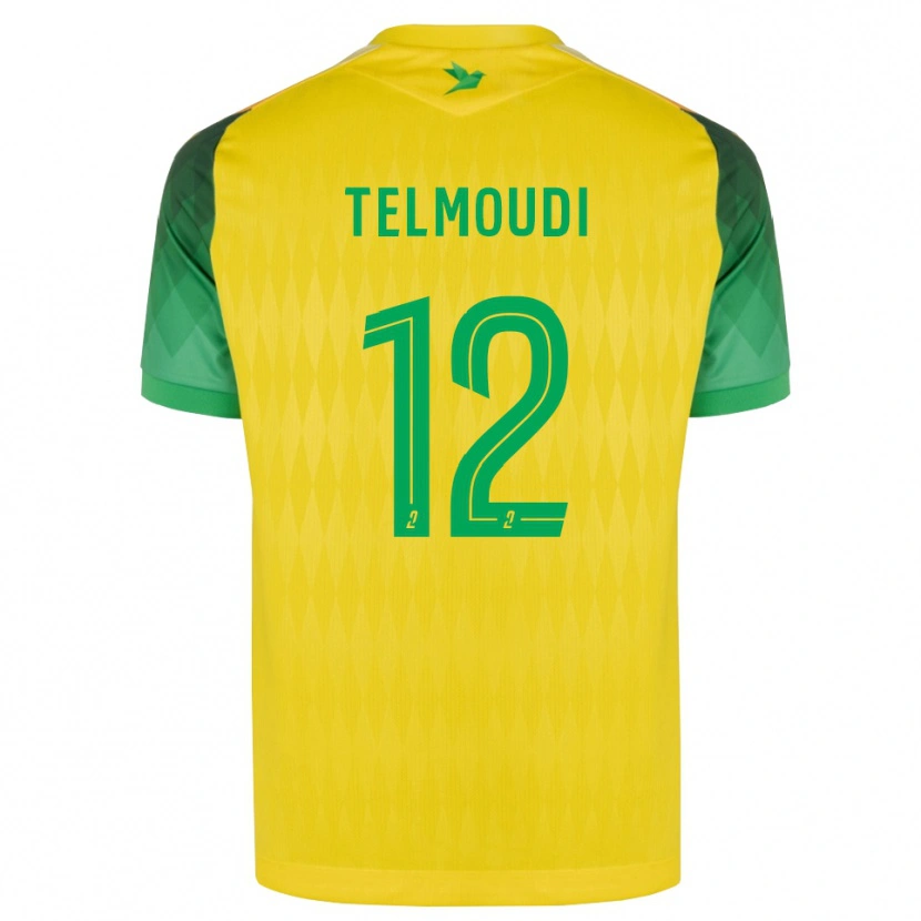 Danxen Mujer Camiseta Naïm Telmoudi #12 Amarillo Verde Rojo 1ª Equipación 2026/27 La Camisa