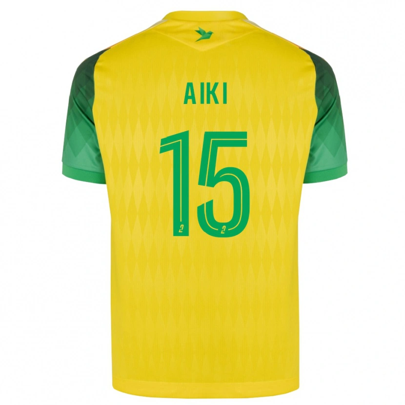 Danxen Mujer Camiseta Amed Aiki #15 Amarillo Verde Rojo 1ª Equipación 2026/27 La Camisa