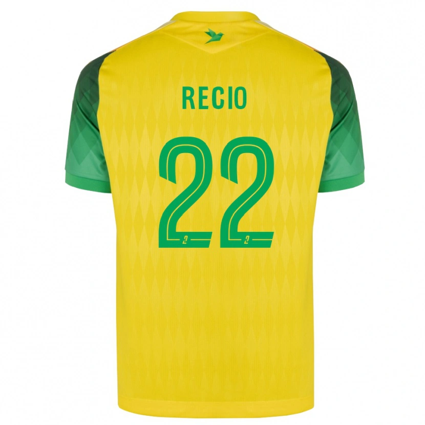 Danxen Mujer Camiseta Andrea Recio #22 Amarillo Verde Rojo 1ª Equipación 2026/27 La Camisa