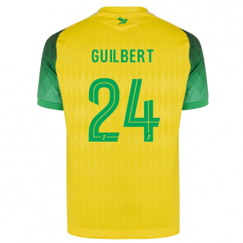 Danxen Mujer Camiseta Frédéric Guilbert #24 Amarillo Verde Rojo 1ª Equipación 2026/27 La Camisa